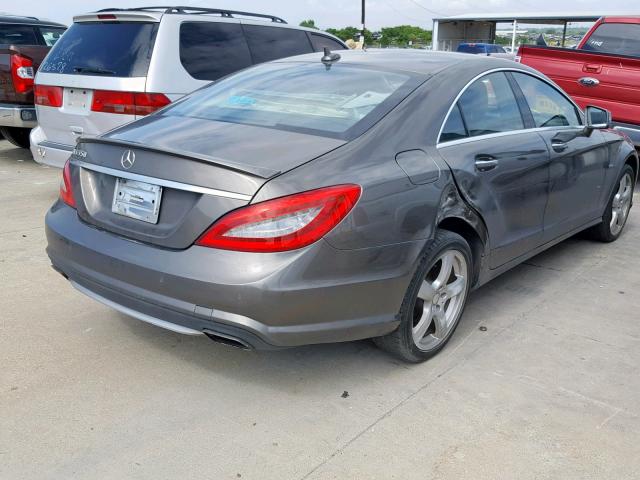 WDDLJ7DB8CA035517 - 2012 MERCEDES-BENZ CLS 550 BROWN photo 4