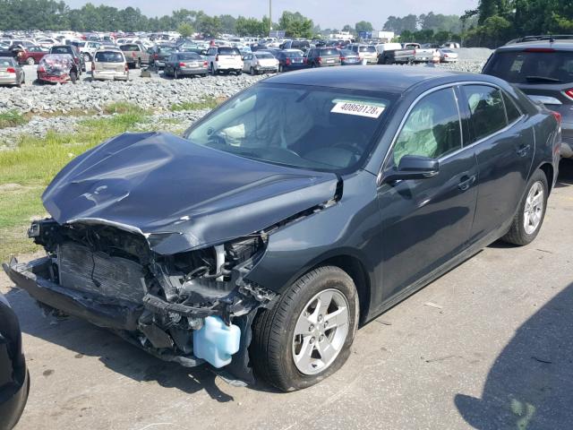 1G11C5SL9EF203384 - 2014 CHEVROLET MALIBU 1LT BLACK photo 2