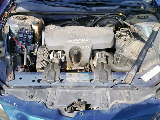 2G2WP522651311899 - 2005 PONTIAC GRAND PRIX BLUE photo 7
