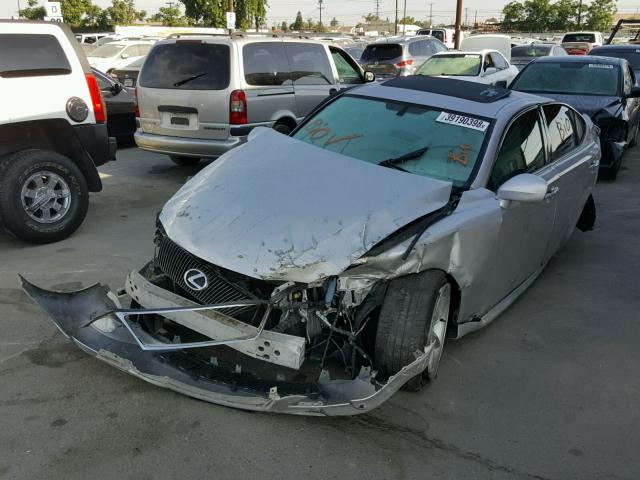 JTHBK262575048323 - 2007 LEXUS IS 250 SILVER photo 2