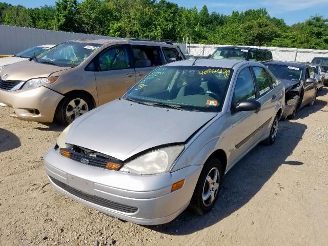 1FAFP33P91W374580 - 2001 FORD FOCUS LX SILVER photo 2