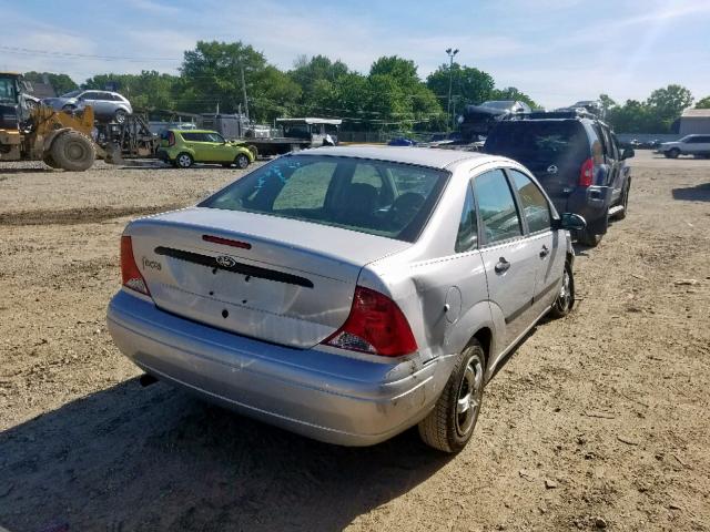 1FAFP33P91W374580 - 2001 FORD FOCUS LX SILVER photo 4