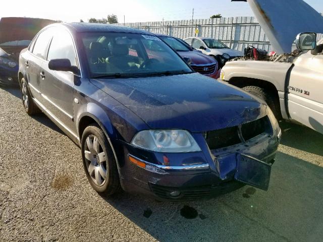 WVWTH63B03P045358 - 2003 VOLKSWAGEN PASSAT GLX BLUE photo 1