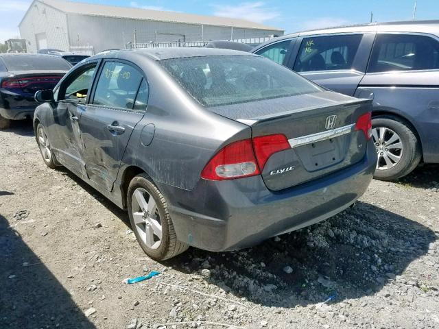2HGFA1F60BH007880 - 2011 HONDA CIVIC LX-S ნაცრისფერი ფოტო 3