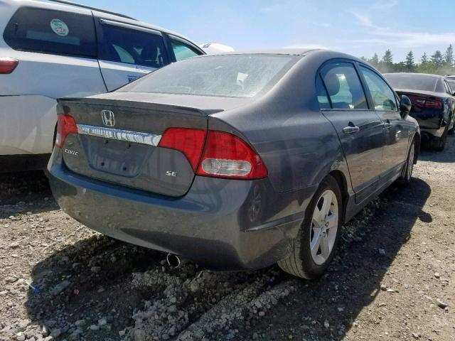 2HGFA1F60BH007880 - 2011 HONDA CIVIC LX-S ნაცრისფერი ფოტო 4