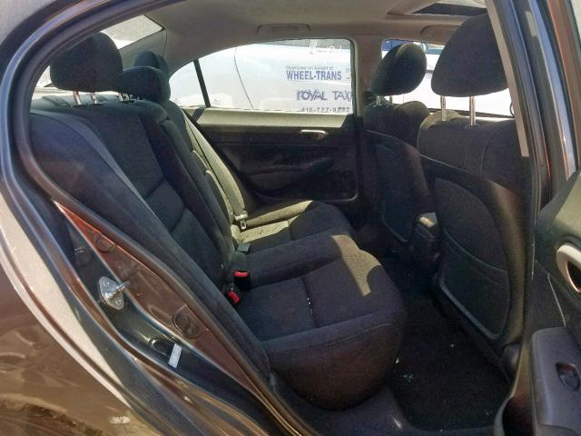 2HGFA1F60BH007880 - 2011 HONDA CIVIC LX-S ნაცრისფერი ფოტო 6