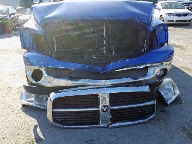 1D7HA16P47J536745 - 2007 DODGE RAM 1500 S BLUE photo 9