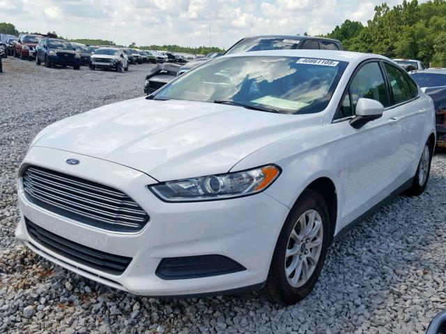 3FA6P0G70GR333274 - 2016 FORD FUSION S WHITE photo 2