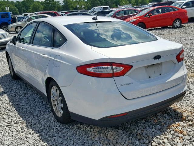 3FA6P0G70GR333274 - 2016 FORD FUSION S WHITE photo 3