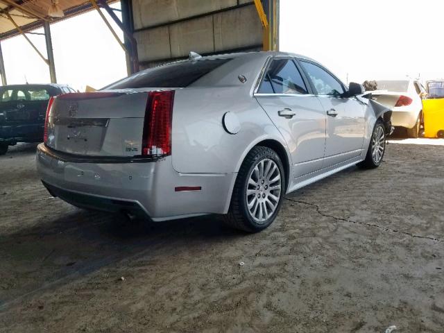 1G6DJ5E34C0101323 - 2012 CADILLAC CTS PERFOR SILVER photo 4