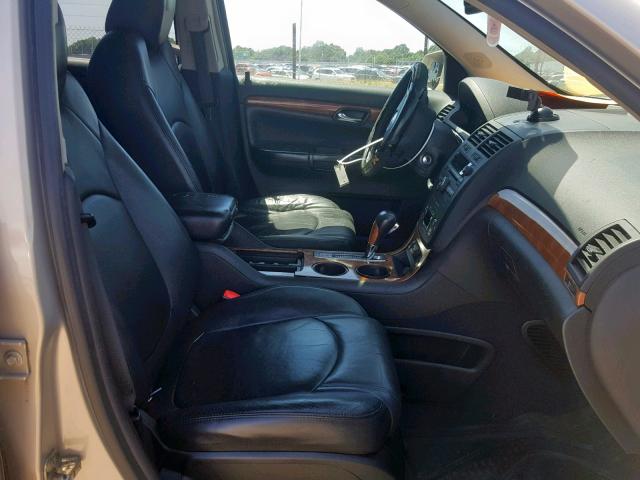 5GZEV23D39J204735 - 2009 SATURN OUTLOOK XR ოქროსფერი ფოტო 5