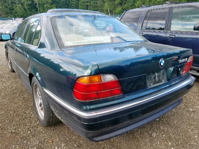 WBAGF8321WDL53032 - 1998 BMW 740 I AUTO GREEN photo 3