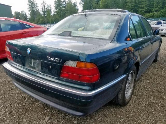 WBAGF8321WDL53032 - 1998 BMW 740 I AUTO GREEN photo 4