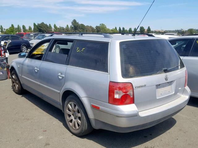 WVWVD63B13E377440 - 2003 VOLKSWAGEN PASSAT GLS SILVER photo 3