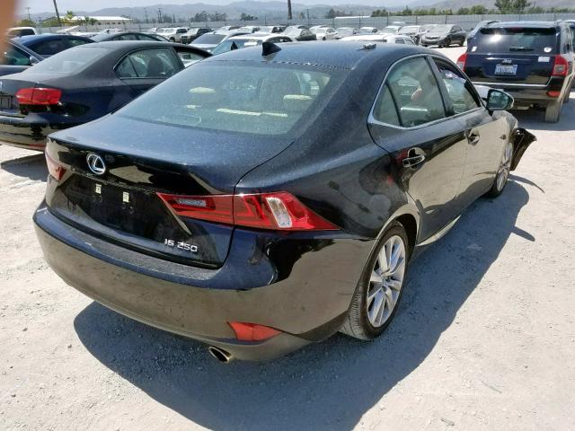 JTHBF1D26E5018827 - 2014 LEXUS IS 250 BLACK photo 4