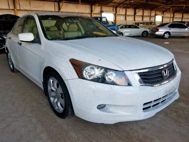 1HGCP36839A029976 - 2009 HONDA ACCORD EXL WHITE photo 1