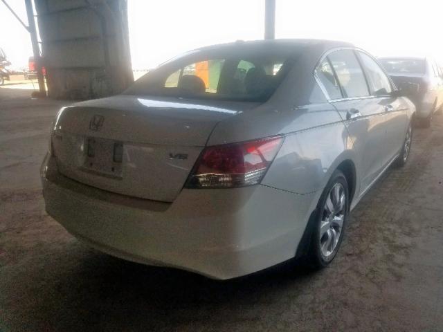 1HGCP36839A029976 - 2009 HONDA ACCORD EXL WHITE photo 4