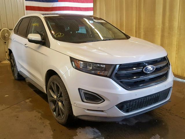 2FMPK4AP8JBB76186 - 2018 FORD EDGE SPORT WHITE photo 1