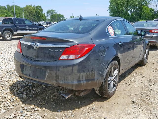 2G4GS5EV9D9137293 - 2013 BUICK REGAL PREM GRAY photo 4