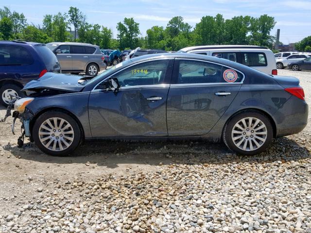 2G4GS5EV9D9137293 - 2013 BUICK REGAL PREM GRAY photo 9