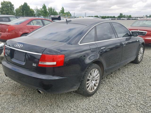 WAUDH74F86N104150 - 2006 AUDI A6 3.2 QUA BLACK photo 4