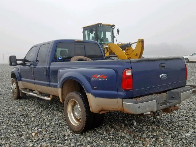 1FTXW43R18EB27952 - 2008 FORD F450 SUPER BLUE photo 3