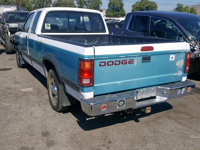 1B7GL23Y9TS629204 - 1996 DODGE DAKOTA TWO TONE photo 3