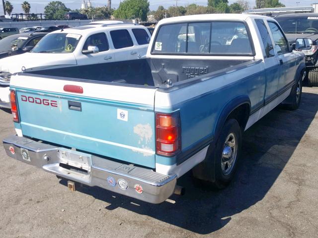 1B7GL23Y9TS629204 - 1996 DODGE DAKOTA TWO TONE photo 4