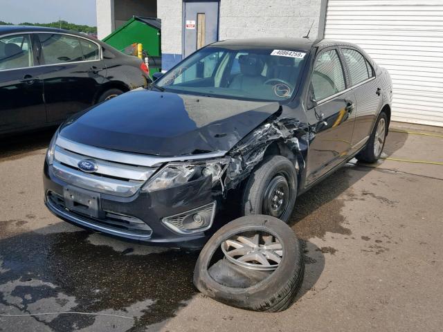 3FAHP0JGXCR295595 - 2012 FORD FUSION SEL BLACK photo 2