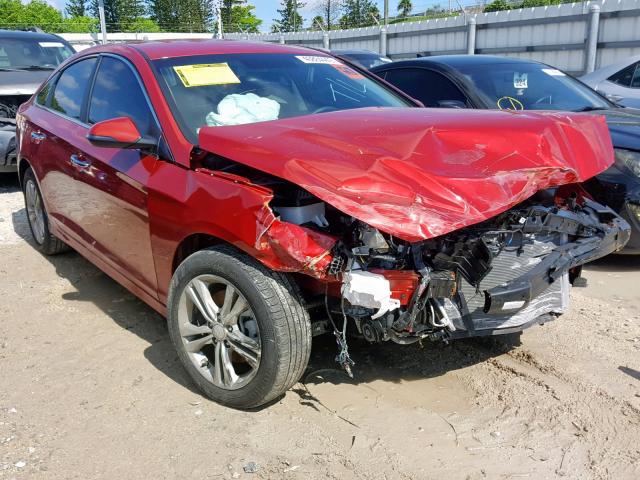 5NPE34AF6JH613851 - 2018 HYUNDAI SONATA SPO RED photo 1