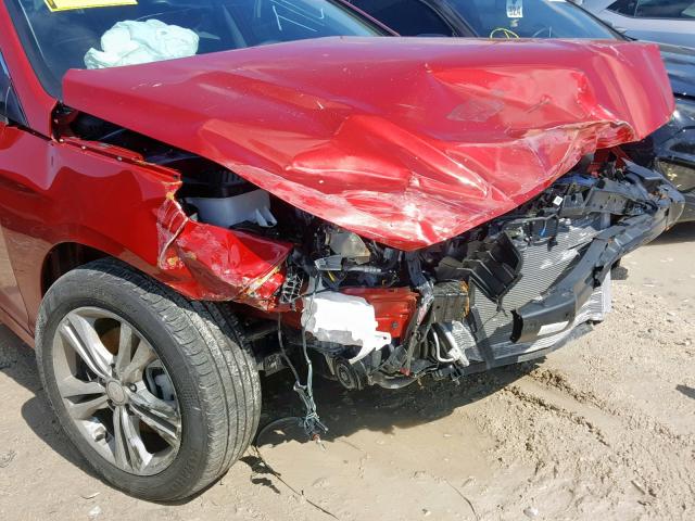 5NPE34AF6JH613851 - 2018 HYUNDAI SONATA SPO RED photo 9