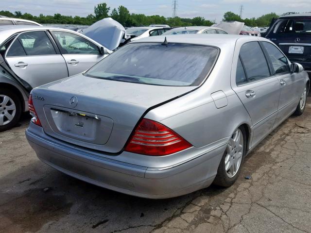 WDBNG75J63A337555 - 2003 MERCEDES-BENZ S 500 SILVER photo 4