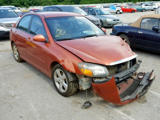 KNAFE121485013451 - 2008 KIA SPECTRA EX ORANGE photo 1