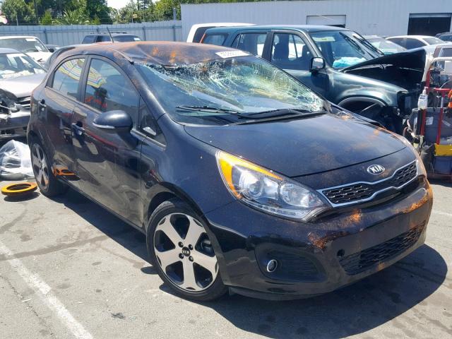 KNADN5A37F6443323 - 2015 KIA RIO EX BLACK photo 1