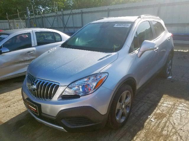 KL4CJASB3EB633905 - 2014 BUICK ENCORE SILVER photo 2