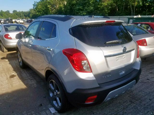 KL4CJASB3EB633905 - 2014 BUICK ENCORE SILVER photo 3