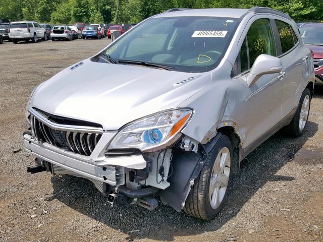 KL4CJASB5GB665094 - 2016 BUICK ENCORE SILVER photo 2