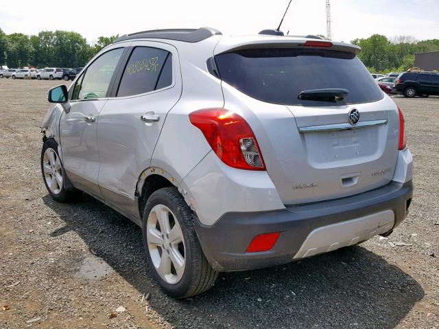 KL4CJASB5GB665094 - 2016 BUICK ENCORE SILVER photo 3