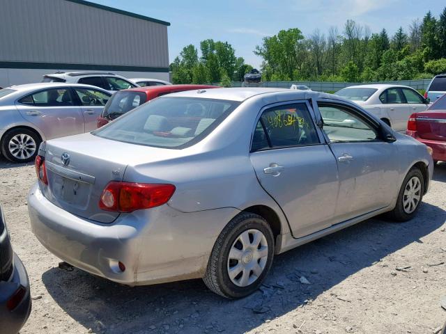 2T1BU4EE5AC292003 - 2010 TOYOTA COROLLA BA SILVER photo 4