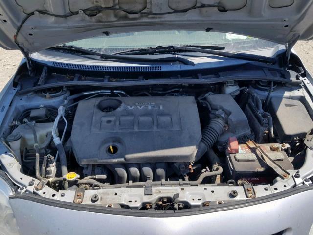 2T1BU4EE5AC292003 - 2010 TOYOTA COROLLA BA SILVER photo 7