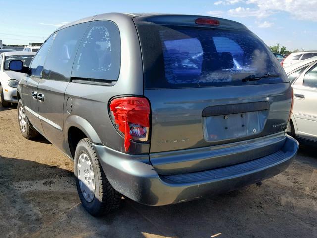 1C4GJ25B33B213499 - 2003 CHRYSLER VOYAGER BLUE photo 3