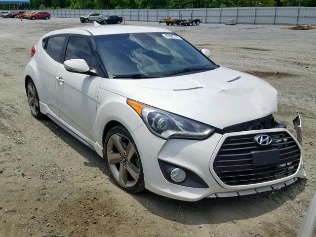 KMHTC6AE6DU151436 - 2013 HYUNDAI VELOSTER T WHITE photo 1