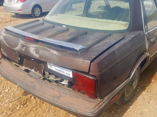 1G3AJ51N6KG340952 - 1989 OLDSMOBILE CUTLASS CI 棕色 照片 9