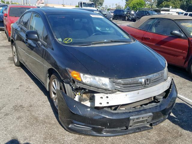 19XFB2F97CE332955 - 2012 HONDA CIVIC EXL BLACK photo 1