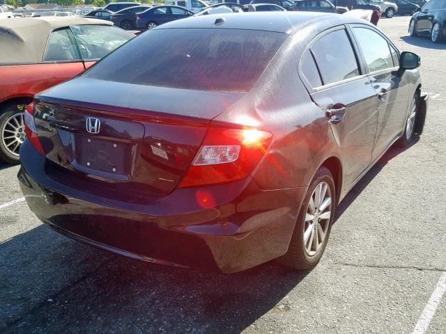 19XFB2F97CE332955 - 2012 HONDA CIVIC EXL BLACK photo 4