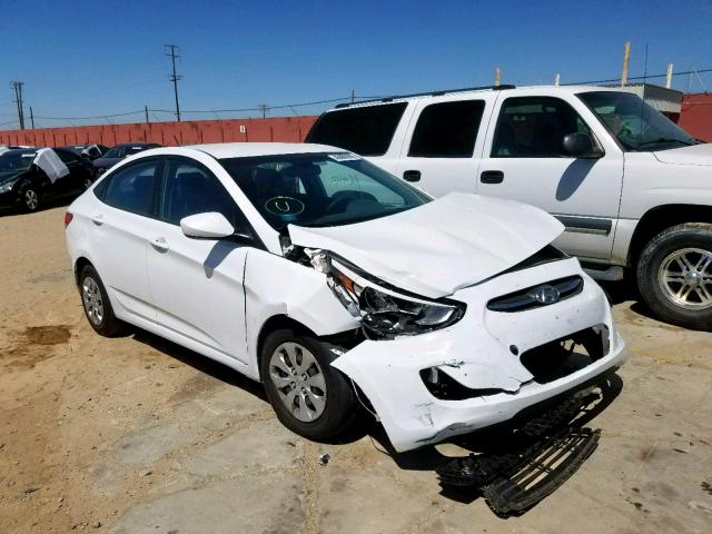 KMHCT4AE1GU070420 - 2016 HYUNDAI ACCENT SE WHITE photo 1