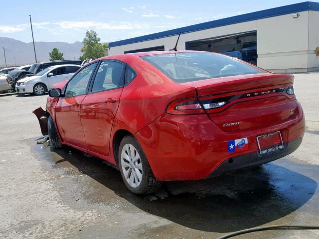 1C3CDFBA3ED815064 - 2014 DODGE DART SXT RED photo 3