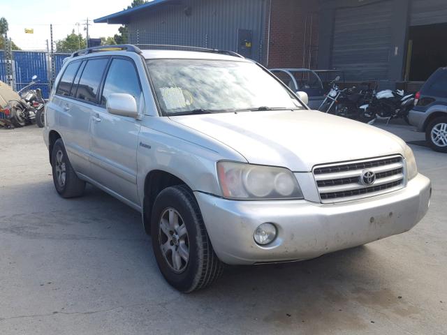 JTEGF21A430112686 - 2003 TOYOTA HIGHLANDER SILVER photo 1