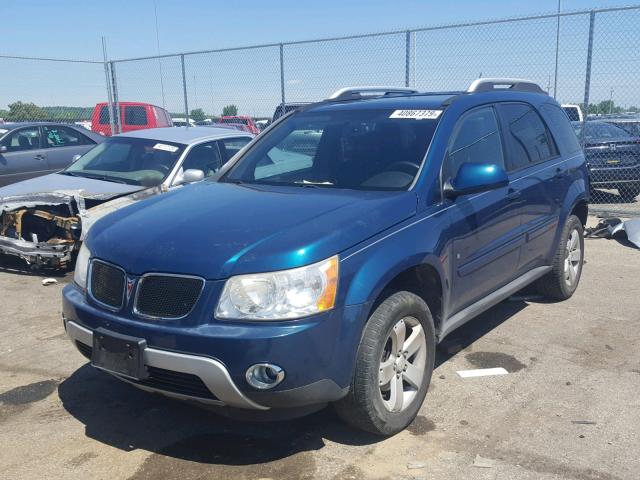 2CKDL63F576058501 - 2007 PONTIAC TORRENT BLUE photo 2