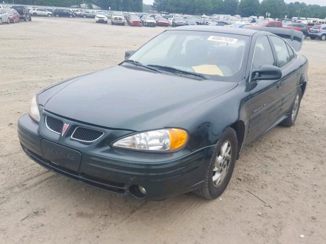 1G2NF52T41M635665 - 2001 PONTIAC GRAND AM S GREEN photo 2